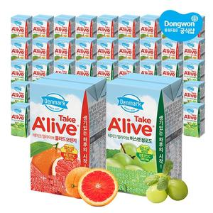 [동원] 덴마크 테이크얼라이브 블러드 오렌지120ml x24개+머스캣 청포도120ml x24개(총48개)