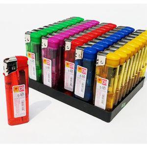 전자식 일회용 라이터 가스 원터치 1박스 휴대용 흡연 업소용 개업식 판촉 홍보 양초 향초