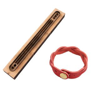 목형 - DIY 3줄 꼬임 가죽 팔찌