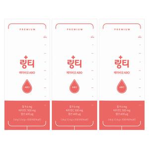 링티 에이비오 ABO 11.6g x 10포 x 3개 마시는 철분 보충