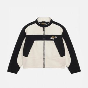 23FW 스투시 x 마운틴 하드웨어 플리스 자켓 스톤 화이트 OM0337