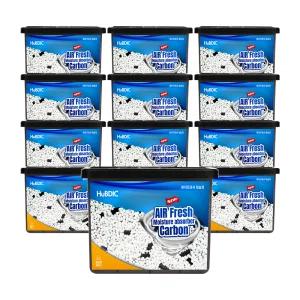 휴비딕 활성탄 제습제 대용량 800ml 12개입 옷장 화장실 탈취 에어프레쉬 습기제거제