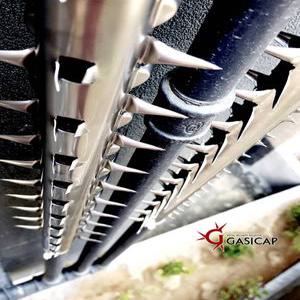 가시캡/도시가스 배관 가시형 방범덮개/공장직/공항/교도소/휀스/CCTV폴대/항만/담장/관공서/우수관 철책 gop 군부대 월북방지 시공설치가능 빌라 준공허가 필수제품