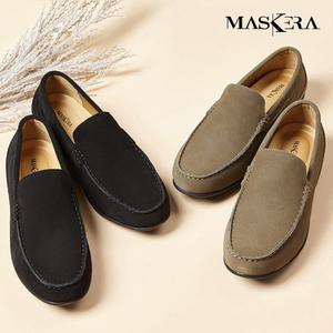 마스케라 남성 소가죽 스웨이드 로퍼 단화 IL01M