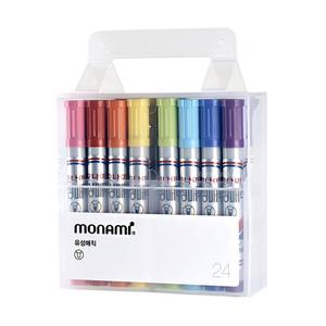 모나미 유성매직 24색 둥근닙 마카 유성펜 매직세트 미술 준비물 학용품
