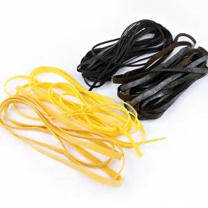 납작 생고무줄 넓고 두꺼운 굵은고무줄 검정 노랑 납작고무줄