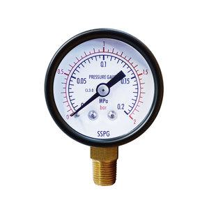 일반 압력계 A타입 40파이 0.2MPa 2bar 2K 누수 공사 배관용 보일러 측정기기