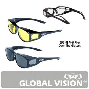 글로벌비전 [에스코트 안전선글라스] 안경 위에 쓰는 선글라스