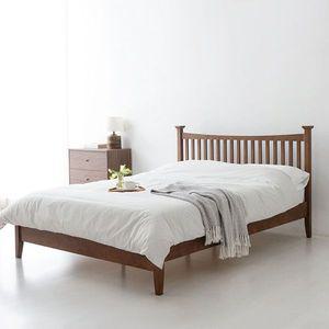 [오너클랜]원목침대프레임 퀸침대 침실 인테리어 고무나무 침대