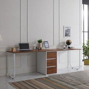 첼시 서랍형 1200 입식 컴퓨터 2인책상세트