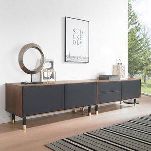 [유니콘]씨엘 거실장 세트2400 TV장 문갑 거실수납장 TV장식장 티비다이 75인치 85인치 86인치 98인치tv