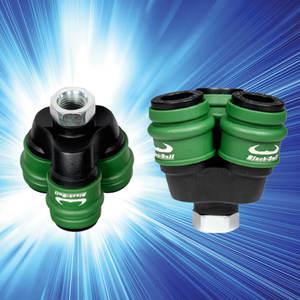 블랙불 원터치 에어 카플러 3구 커플러 1/4