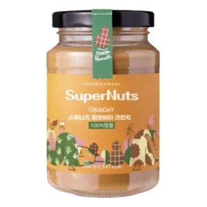 최화정 땅콩버터 슈퍼너츠 땅콩 100% 피넛버터 크런치 260g 1개