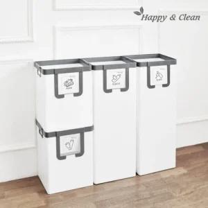 대용량 분리수거함나눔이 (대용량 2칸 + 일반2칸구성)/재활용/분리수거/쓰레기/분리함/정리함/가정용/학교