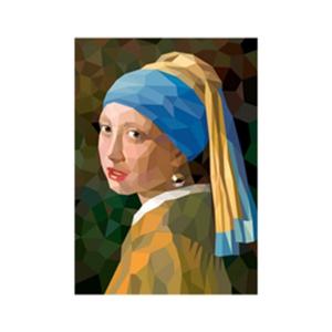 폴리곤아트 세계 명화 시리즈 진주 귀고리를 한 소녀 다각형 스티커 입체 미술 교구