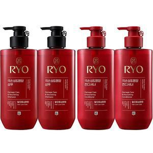 려 함빛 극손상&영양 480ml 샴푸 x2개+컨디셔너 x2개 탈모케어샴푸