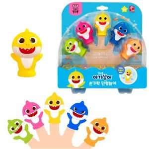 핑크퐁 아기상어 손가락 인형놀이 캐릭터 손인형극 상어가족 피규어 인형놀이