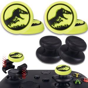 Xbox 시리즈 및 One 컨트롤러(공룡)를 위한 PlayRealm NO Falling From Thumbstick Extender x 2 & Thumb Grip 4 (공룡)