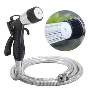 스프레이건 2m세트_베란다 물분사기 청소호스 세차건/원예용/농사/세차/샤워기/메탈/워터건/청소용/정원/