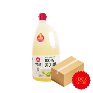 백설식용유1.8L / 튀김요리용 %콩기름 1.8L, 10개