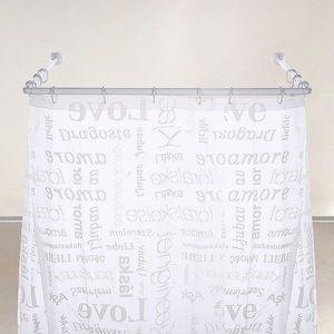 욕실 코너형 샤워 가림막 가리개 커튼봉 압축봉  U형