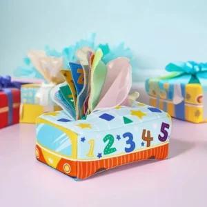 캐스B 촉감놀이 티슈 헝겊 휴지 스카프 갑티슈 뽑기 바스락 소근육 오감발달 색깔인지 유아