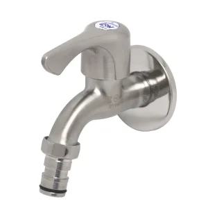 무광 냉수용 커플링 가로 수도꼭지 베란다 발코니 세탁기 수전 교체