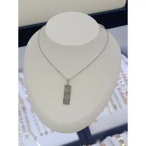 순은/전체실버925 골드바 펜던트 목걸이 12SV128386N