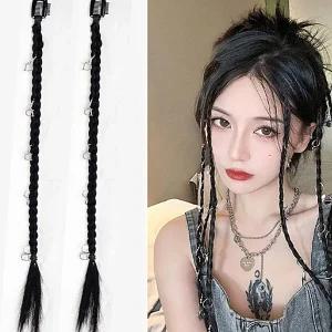 인싸 땋은머리 클립 솜브레 브릿지 피스 가발