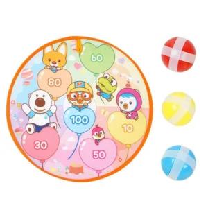 양면 다트 게임 놀이 어린이 키즈 찍찍이 볼 뽀로로/가정용/놀이용/체험용/보드게임/문구/문구용/학습/다트