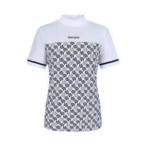 [벤제프]여성 하단프린트 반목 반팔티 BP2MWTS805