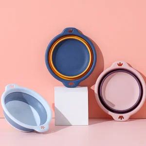 접이식대야 (중형) 세수대야 바스켓 폴딩 세숫대야