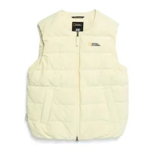 내셔널지오그래픽 헤론 U넥 경량 구스 다운 베스트 LIME N254UDV020