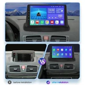 Renault Megane 3 Fluence Samsung SM3 2008-2014 Carplay Android Auto Car Radio 용 GPS 터치 스크린 DSP