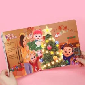 유아 베베핀 크리스마스 노래 버튼 사운드북 장난감 유치원 선물용 어린이 그림책