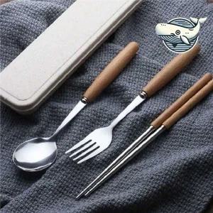 모던 스타일 수저 휴대용 식사 숟가락 젓가락