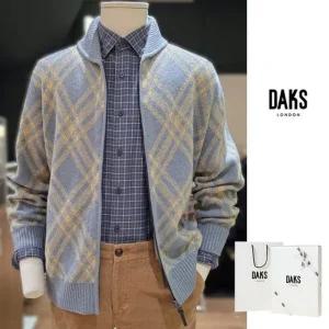 [갤러리아] [닥스셔츠] 25FW 울혼방 숄에리 체크 풀집업 DLW1ZU113BO