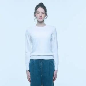 [UNIT](센텀시티점)캐시미어 블렌디드 비키 풀오버 (ZFKKCN10BN-WHITE)