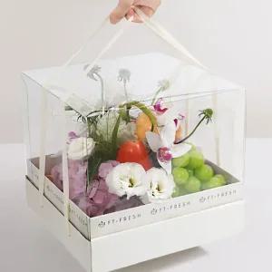 과일포장 용기 디저트 떡 포장 투명 상자 케이스 꽃 선물 박스