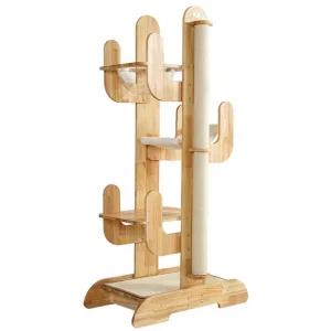 원목캣타워 선인장 인테리어 나무 먼치킨 캣타워 기둥