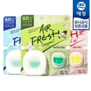 [애경] 에어후레쉬 컴팩트 화장실용 방향제 본품 6ml+리필 6ml