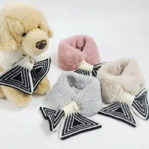 코코아허니 B15E 밍크 니트 목도리 머플러 애견 패션 강아지 넥워머 워머