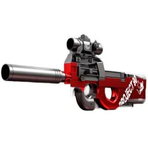 p90 탄피배출 전동 너프건 스펀 저격총 배그 소프트건 하하컴퍼니 따발총 에어코킹건