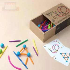 비지플레이 점선 지오세트 입체도형모형 아기도형장난감 아기소근육장난감