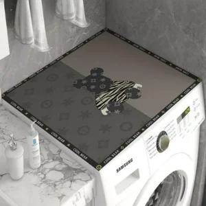 세탁기 커버 매트 건조기 곰돌이 가리개 PVC 전자렌지 귀여운 덮개 가죽