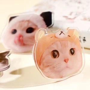 (무료배송) 아크릴 스마트톡 강아지 고양이 핸드폰 거치대 톡그립