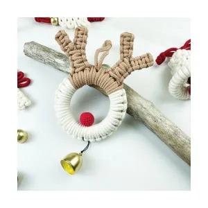 마크라메 도어벨 만들기 크리스마스 루돌프 DIY 키트