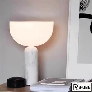 디자이너 대리석 테이블 램프 LED 미니멀리스트 터치 버섯 공부방 사무실 책상 거실 침실 옆