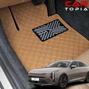 더뉴 K8 페이스리프트 스퀘어 가죽 바닥매트 카매트 하이브리드 가솔린 LPG 용품