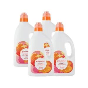 더블하트 세탁 섬유 아기 유아 유연제 1.8L 본품 4개